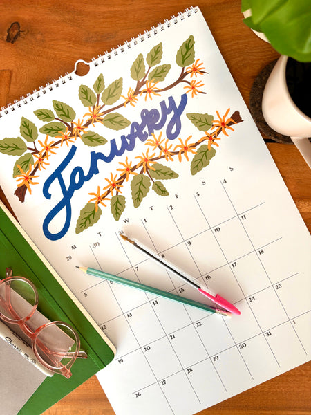 2026 Year in Botanicals A3 Wall Calendar