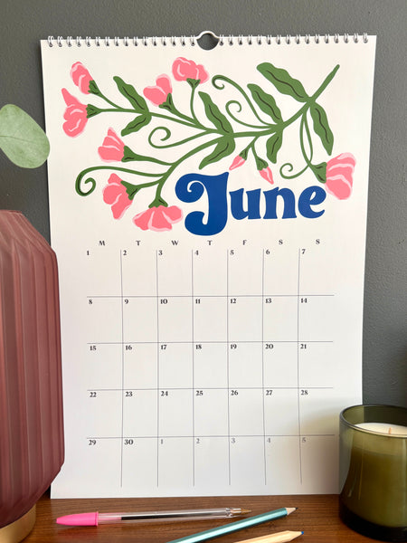 2026 Year in Botanicals A3 Wall Calendar