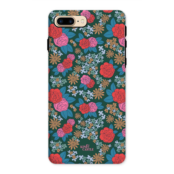 Pink & Red Garden Tough Phone Case