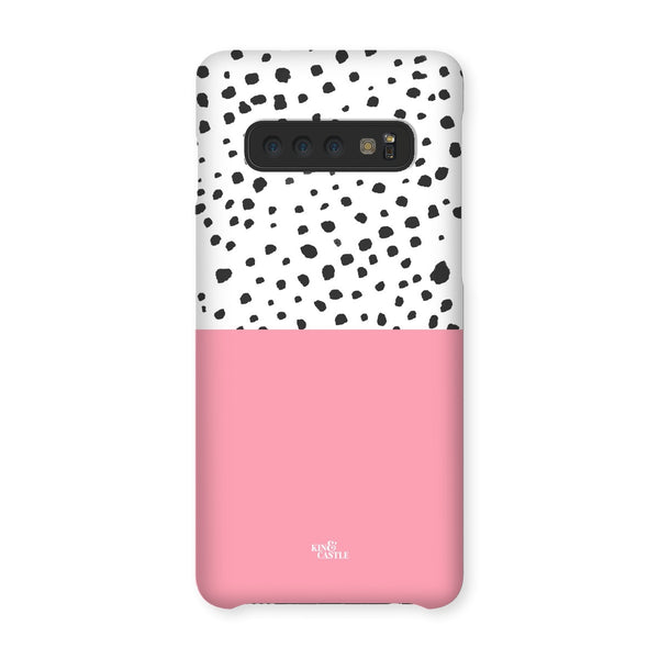 Pink & Graphite Animal Spots Snap Phone Case