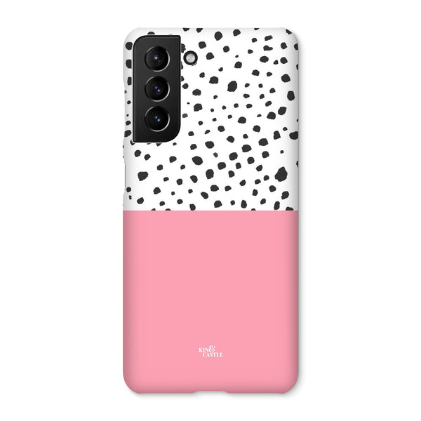 Pink & Graphite Animal Spots Snap Phone Case
