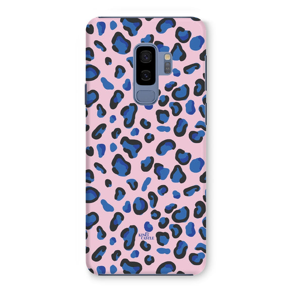 Pink & Blue Leopard Print Snap Phone Case