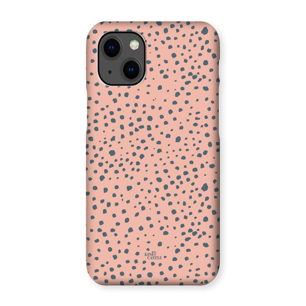 Pink & Grey Animal Spots Snap Phone Case
