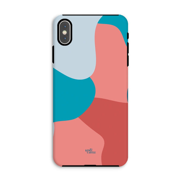 Blue, Red & Pink Abstract Tough Phone Case