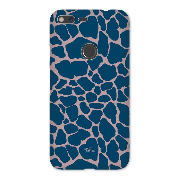 Pink & Blue Giraffe Print Snap Phone Case