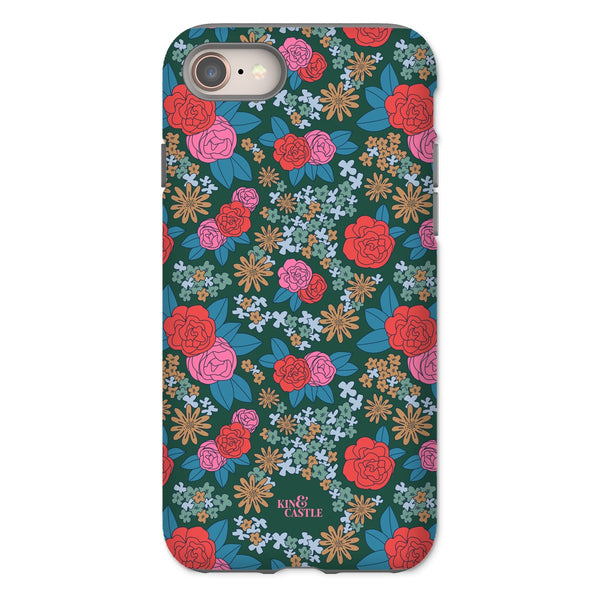 Pink & Red Garden Tough Phone Case