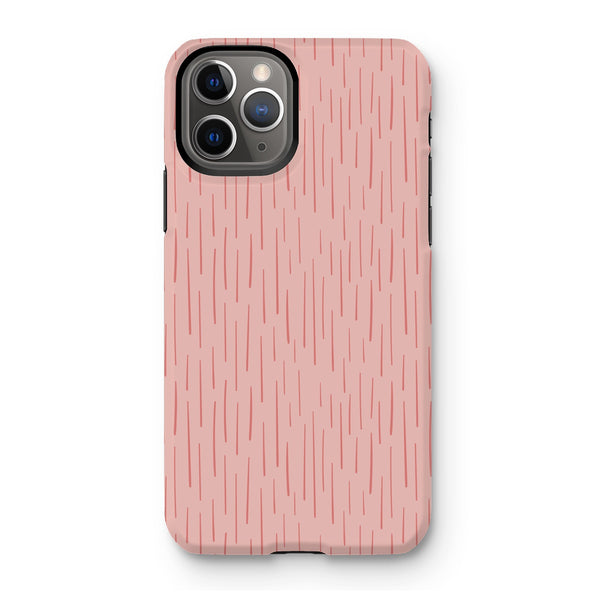 Rose Pink Dash Tough Phone Case