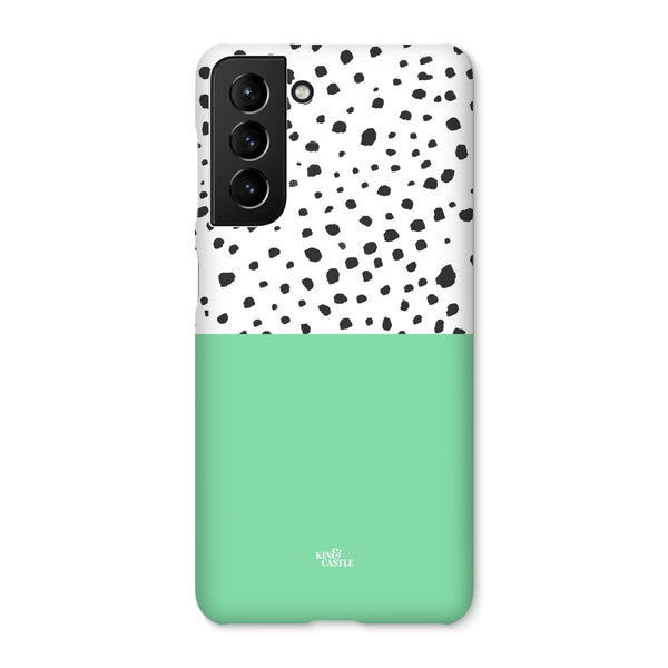 Mint & Graphite Animal Spots Snap Phone Case