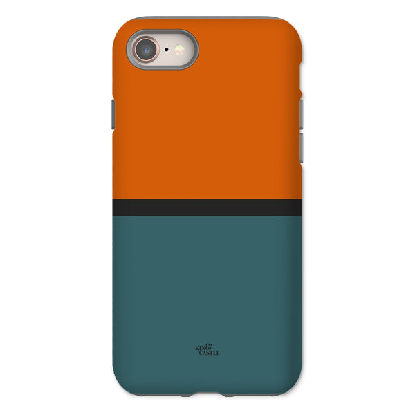 Rust & Teal Duo Tough Phone Case