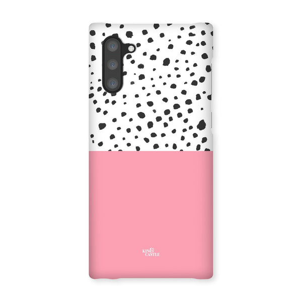 Pink & Graphite Animal Spots Snap Phone Case