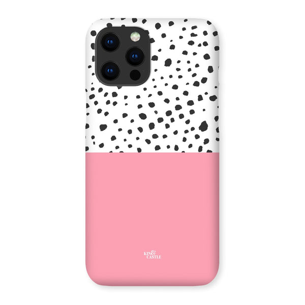 Pink & Graphite Animal Spots Snap Phone Case