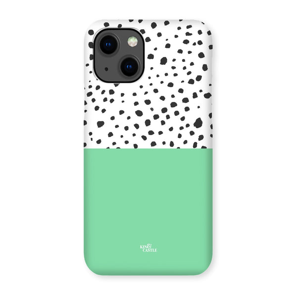 Mint & Graphite Animal Spots Snap Phone Case