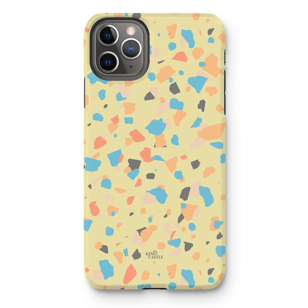 Yellow, Peach & Blue Terrazzo Tough Phone Case