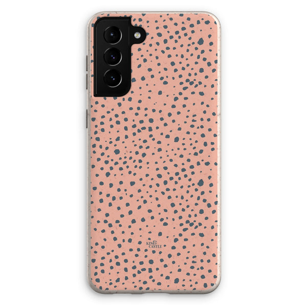 Pink & Grey Animal Spots Eco Phone Case