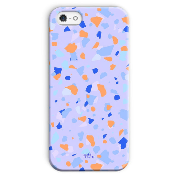 Blue & Orange Terrazzo Snap Phone Case