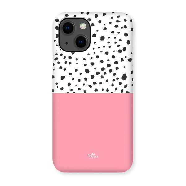 Pink & Graphite Animal Spots Snap Phone Case