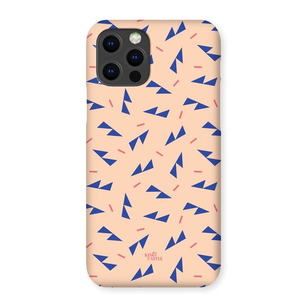 Blue Ditzy Triangles Snap Phone Case