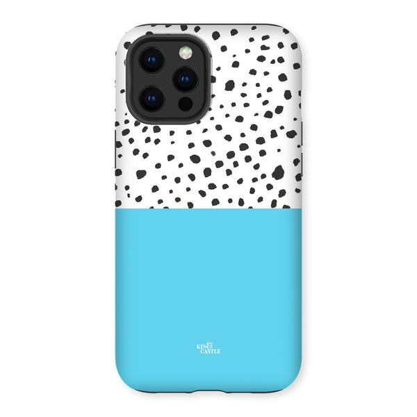 Blue & Graphite Animal Spots Tough Phone Case