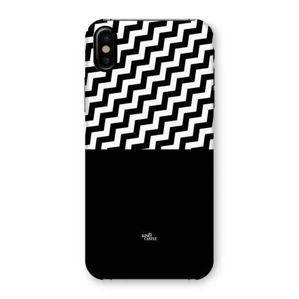 Geometric Zig Zag & Black Snap Phone Case