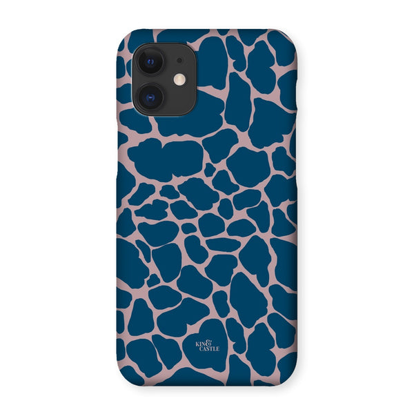 Pink & Blue Giraffe Print Snap Phone Case