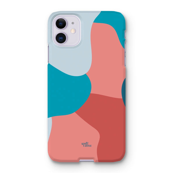 Blue, Red & Pink Abstract Snap Phone Case