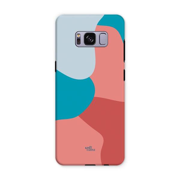 Blue, Red & Pink Abstract Tough Phone Case