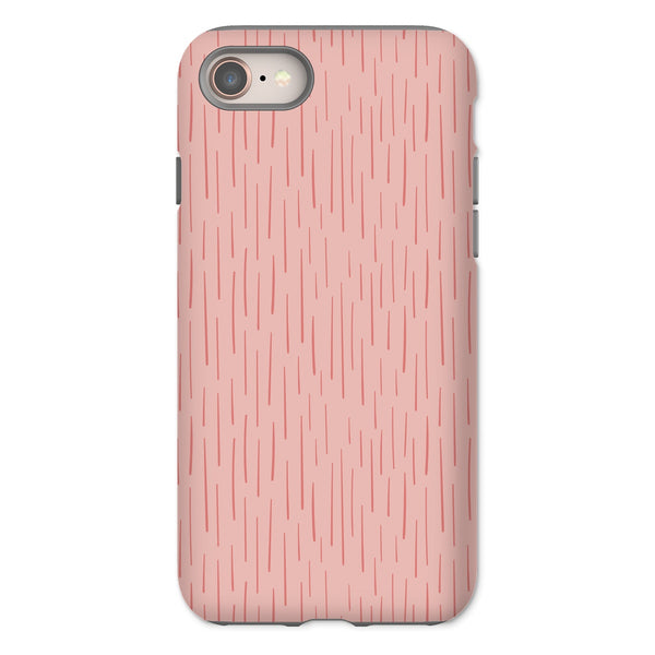 Rose Pink Dash Tough Phone Case