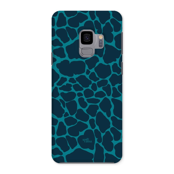 Blue & Teal Giraffe Print Snap Phone Case