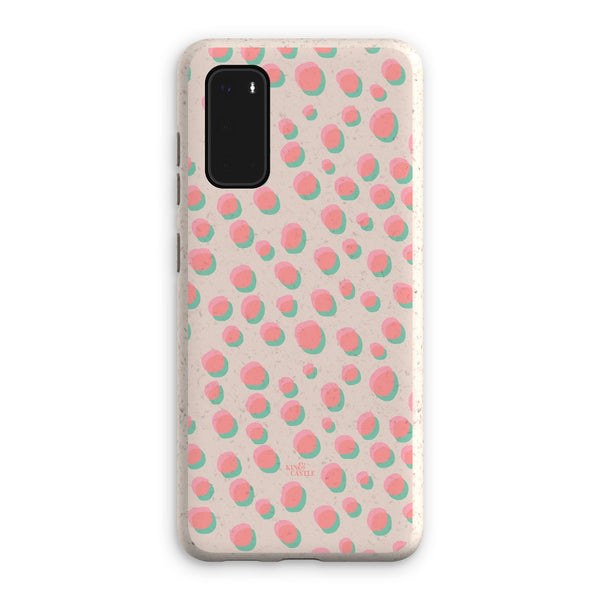 Coral & Mint Pastel Dots Eco Phone Case