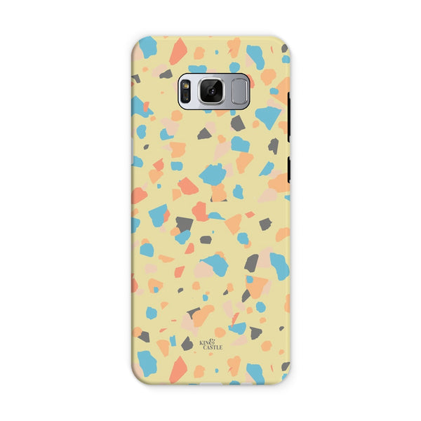 Yellow, Peach & Blue Terrazzo Tough Phone Case