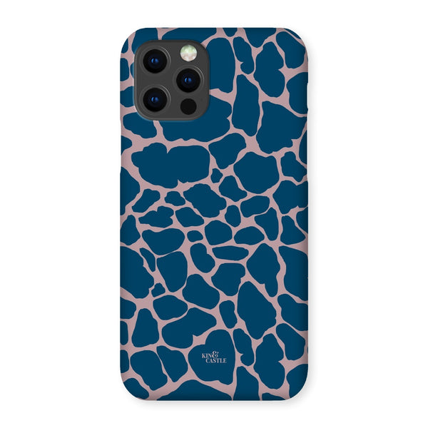 Pink & Blue Giraffe Print Snap Phone Case