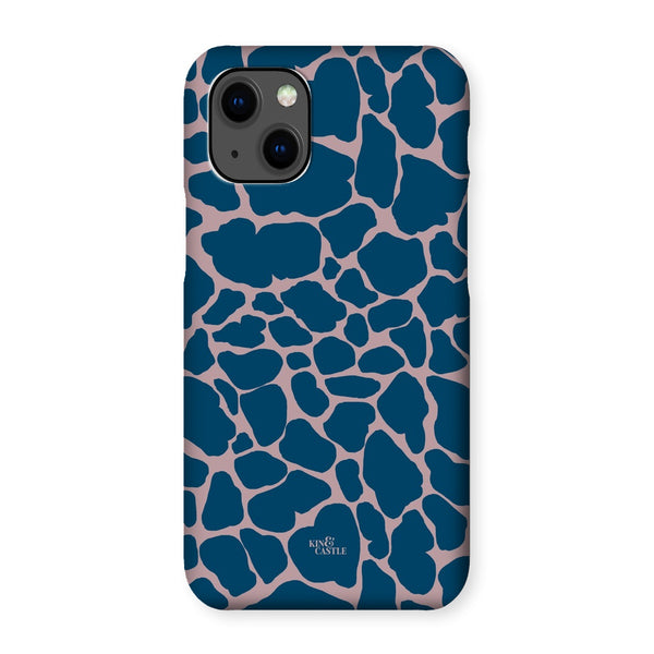 Pink & Blue Giraffe Print Snap Phone Case