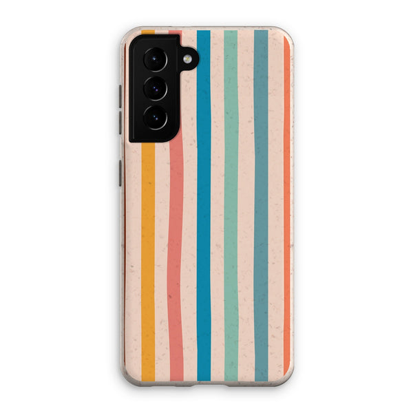 Earth Tones Stripe Eco Phone Case