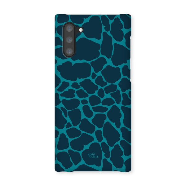Blue & Teal Giraffe Print Snap Phone Case