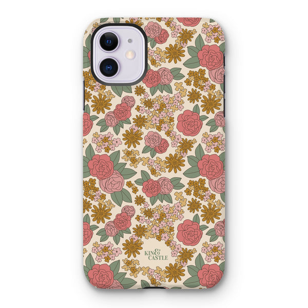 Pink & Rose Garden Tough Phone Case