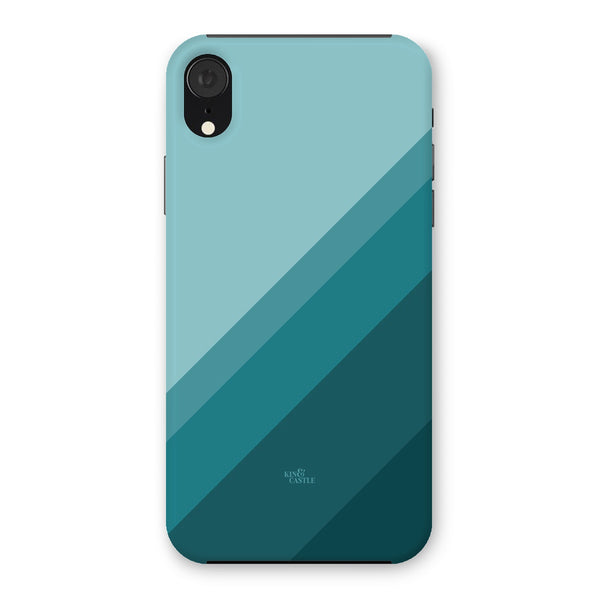 Teal Geometric Stripe Snap Phone Case
