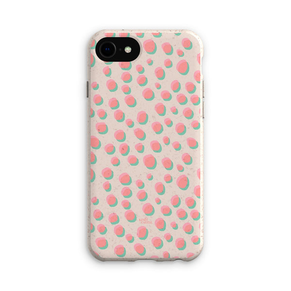 Coral & Mint Pastel Dots Eco Phone Case