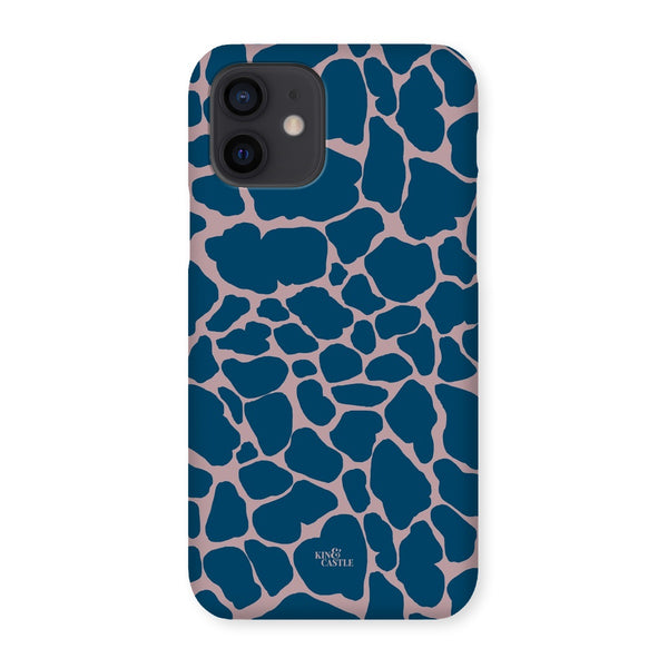 Pink & Blue Giraffe Print Snap Phone Case