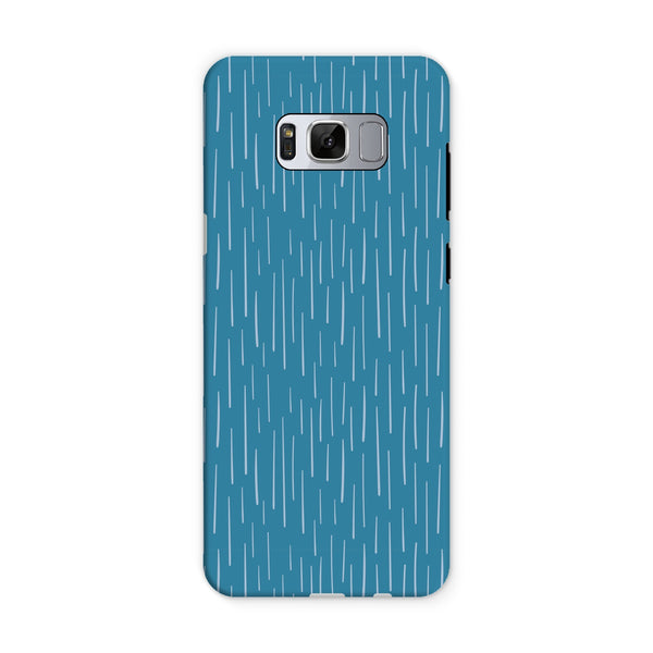 Blue Dash Tough Phone Case