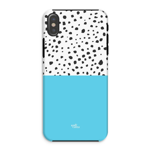 Blue & Graphite Animal Spots Tough Phone Case