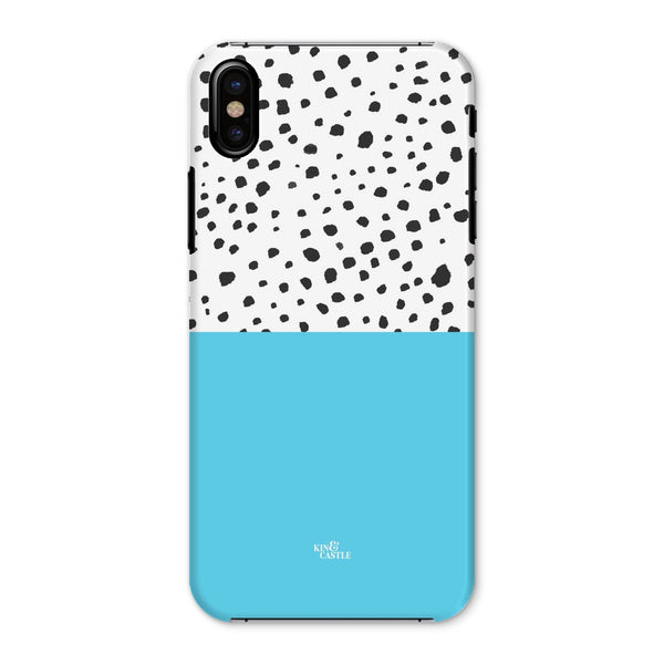 Blue & Graphite Animal Spots Snap Phone Case