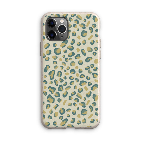 Mint Green Leopard Print Eco Phone Case