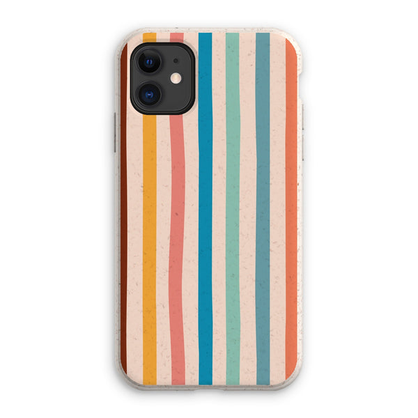 Earth Tones Stripe Eco Phone Case