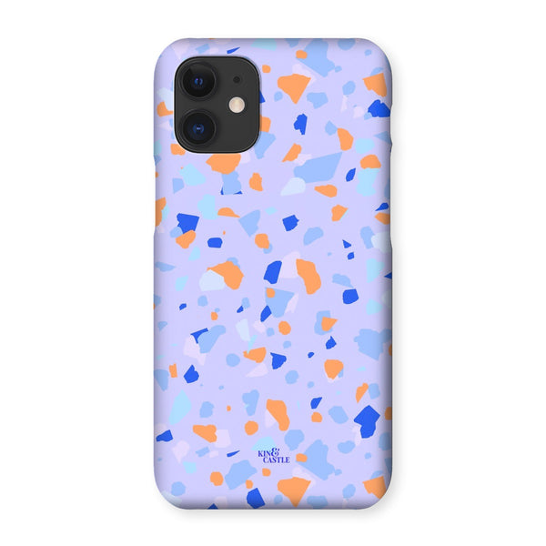 Blue & Orange Terrazzo Snap Phone Case