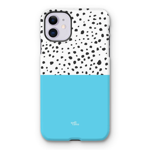 Blue & Graphite Animal Spots Tough Phone Case