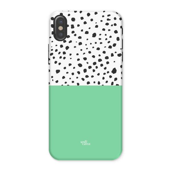 Mint & Graphite Animal Spots Tough Phone Case
