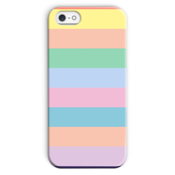 Pastel Stripe Snap Phone Case