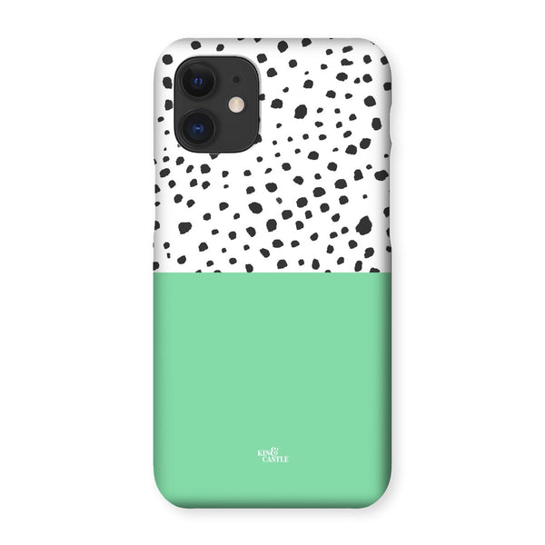 Mint & Graphite Animal Spots Snap Phone Case