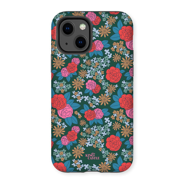 Pink & Red Garden Tough Phone Case