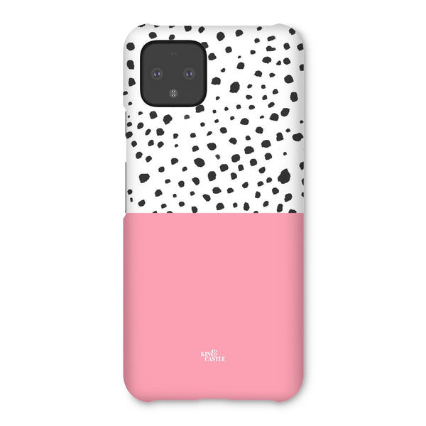 Pink & Graphite Animal Spots Snap Phone Case